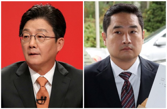 (왼쪽)유승민 전 국회의원과 강용석 변호사. 연합뉴스