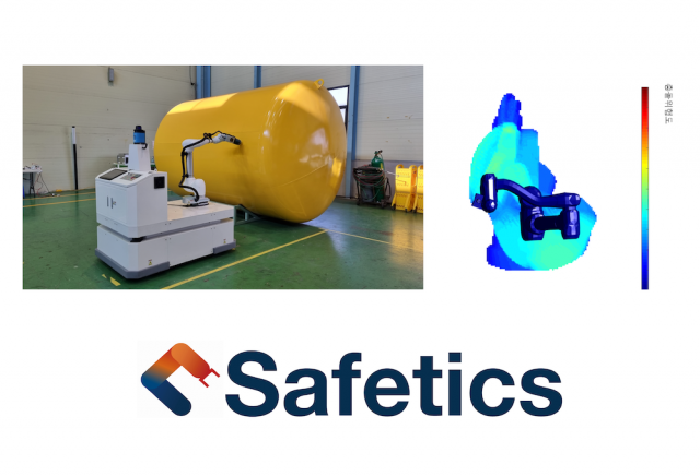 세이프틱스 솔루션으로 유진엠에스 협동로봇의 안전성을 분석한 화면. 사진 제공=세이프틱스