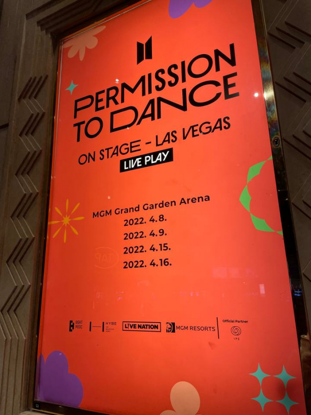 방탄소년단 콘서트가 얼리전트 스타디움에서 진행되는 가운데, MGM 그랜드 가든 아레나에서는 라이브 플레이가 진행된다. / 사진=추승현 기자