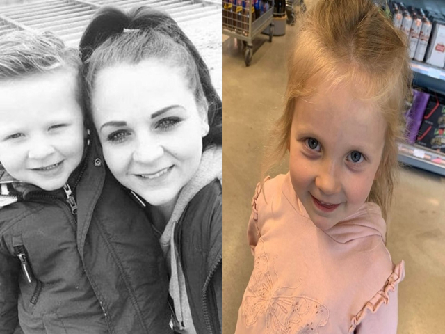 지난 9일(현지시간) 영국 노스웨일즈의 한 상점에서 도둑을 추격한 리사 에터리(왼쪽사진에서 2번째)와 그녀의 딸 리디아(오른쪽). 미러 캡처