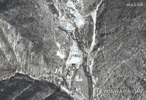 북한 풍계리 핵실험장 일대를 촬영한 위성사진. 2022년 3월 31일 맥사 테크놀로지스가 촬영한 것으로 기사와는 무관./연합뉴스