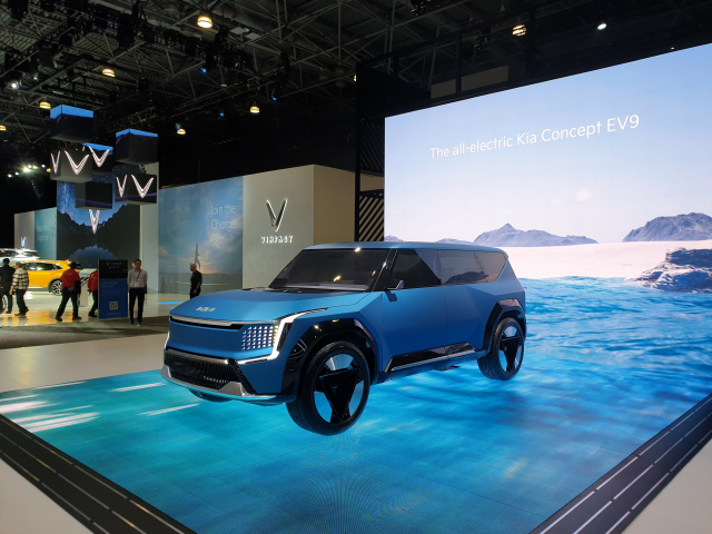 기아의 대형 전기 스포츠유틸리티차량(SUV) EV9의 콘셉트 모델. 사진 제공=기아