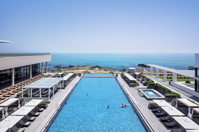 아난티 힐튼 부산(Ananti Hilton Busan)의 ‘인피니티풀’(Infinity Pool)./사진제공=아난티 힐튼 부산