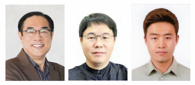 지스트 김형진(왼쪽부터) 교수, 한국에너지기술연구소 우중제 박사, 김지훈 박사 /사진제공=지스트