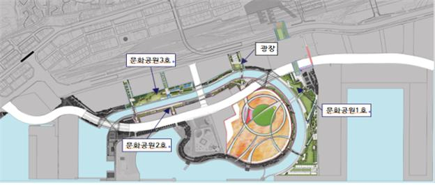 북항 주요 개방 구역도./사진제공=부산시