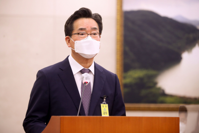 정황근 농림축산식품부 장관 후보자가 6일 서울 여의도 국회에서 열린 인사청문회에서 발언하고 있다. 연합뉴스