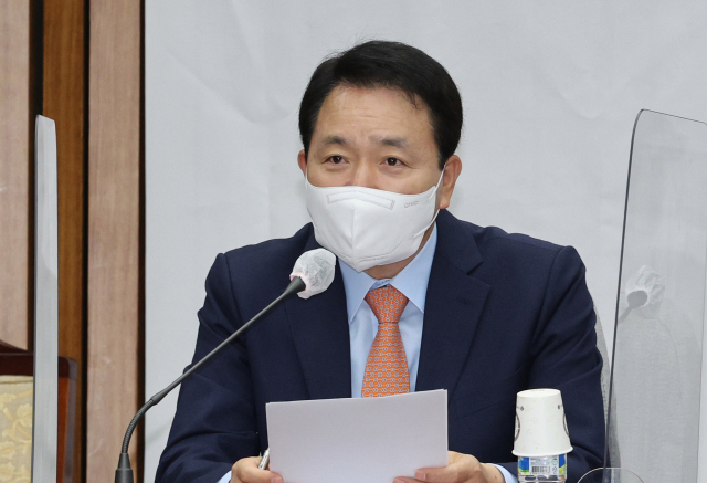 성일종 국민의힘 의원이 6일 서울 여의도 국회에서 열린 원내대책회의에서 발언하고 있다./성형주 기자