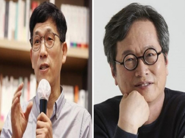 미국 워싱턴 포스트(WP) 소속 기자가 윤석열정부 내각의 ‘남성 편중’ 현상에 대한 돌발 질문을 내놨다. 이에 “윤 대통령이 남성우월주의 정부를 구성해 국제적으로 공개 망신을 당했다”고 진중권(왼쪽) 작가와 맛 칼럼니스트 황교익씨가 일제히 비판했다. 연합뉴스