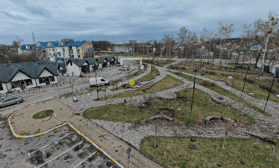 러시아의 침공으로 무참히 파괴된 우크라이나 도시 모습을 생생히 볼 수 있는 '3D 가상 투어' 사이트가 공개됐다. 가상 전쟁 기억 박물관 사이트 캡처