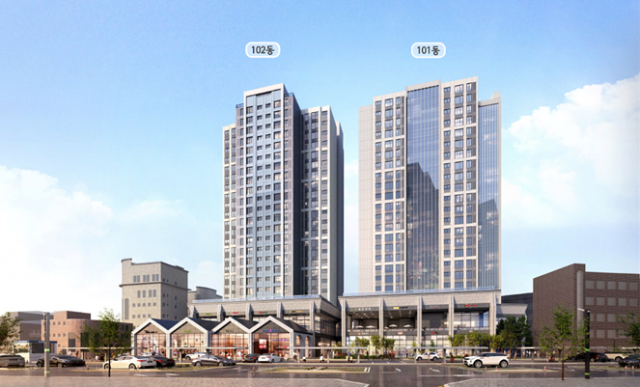사당역 실외골프장 부지에 들어서게 되는 22층 300가구 규모 주택 예상도./서울시