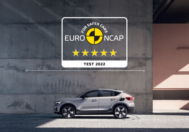 볼보 C40 리차지가 유로앤캡(Euro NCAP)에서 최고 등급을 획득했다. 사진제공=볼보자동차코리아