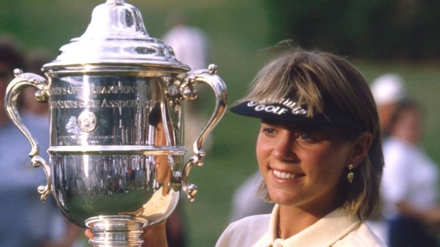 1996년 US 여자오픈 우승 당시 안니카 소렌스탐. 사진 제공=USGA