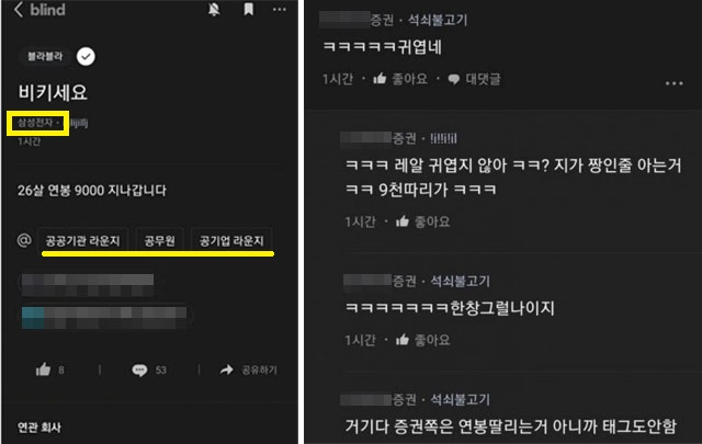 '비켜, 26세에 연봉 9000 지나간다'…공무원 저격글?