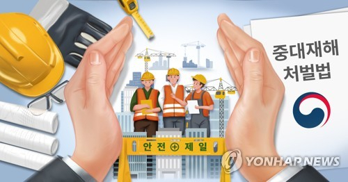 중대재해처벌법 포스터. 연합뉴스