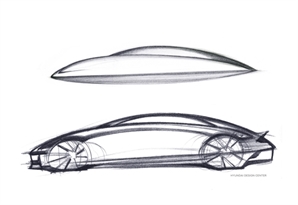 "우주선인 줄"…현대차 '아이오닉6' 디자인 스케치 첫 공개