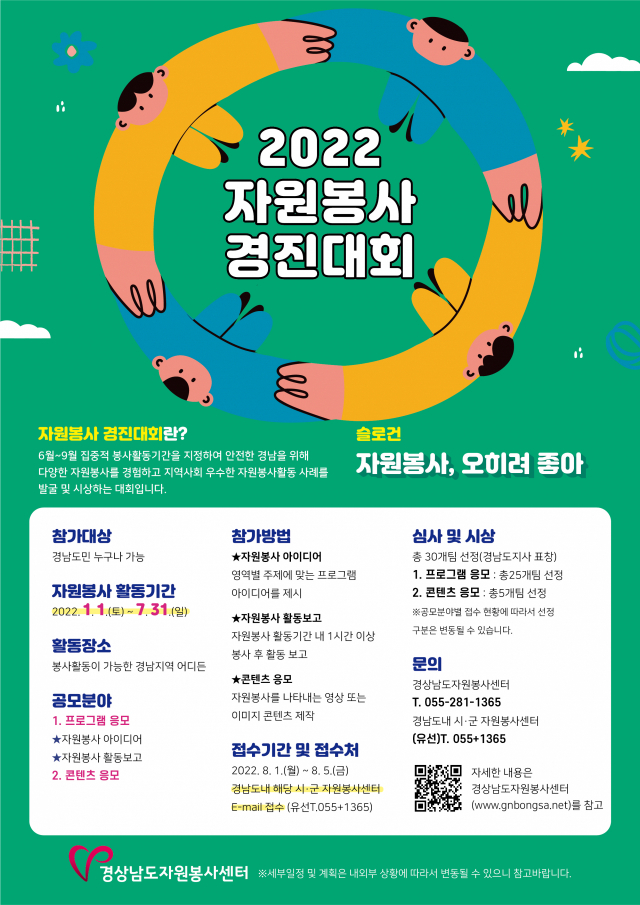 ‘2022 자원봉사 경진대회’ . /사진제공=경남도