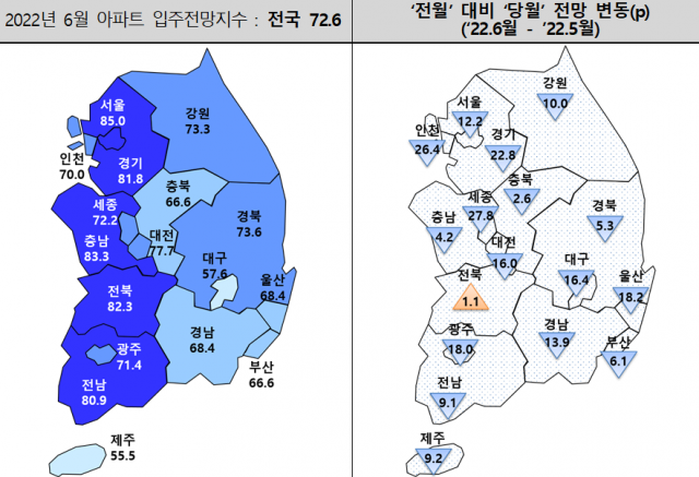 6월 아파트 '입주 경기 위축' 전망 늘어나