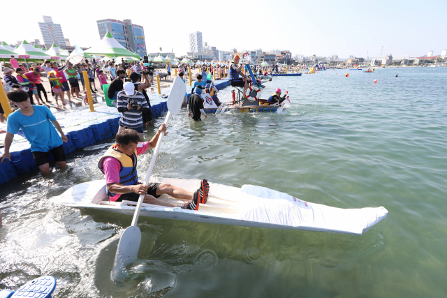 울산조선해양축제의 주요 프로그램인 전국 기발한 배 콘테스트. 코로나19로 2년 동안 온라인 등으로 열렸던 축제는 올해 7월 대면 축제로 진행된다. 사진제공=울산시 동구