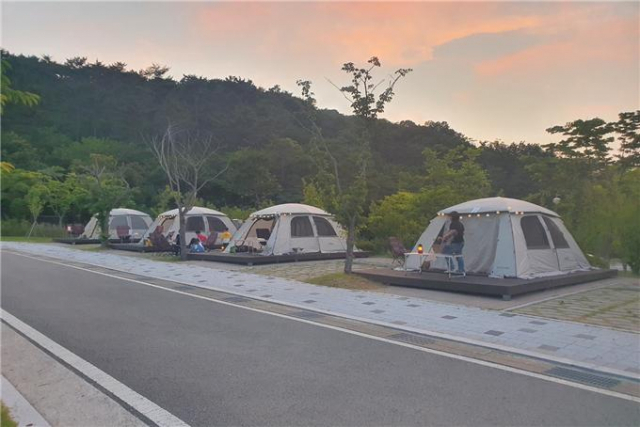 부산~통영행 캠핑 모습./사진제공=부산시