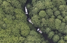 지난 5일 행방불명된 신노 리나가 발견된 일본 이바라키현의 한 숲 모습..교도연합뉴스