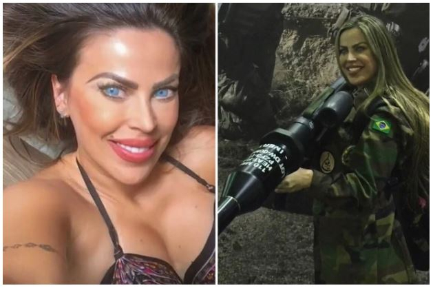 브라질 출신 모델이자 용병 저격수인 탈리타 두 발레가 러시아군이 쏜 미사일에 맞아 사망했다. 트위터 캡처