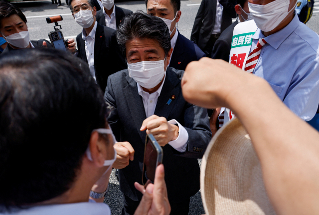 아베 신조 전 일본 총리. 로이터연합뉴스
