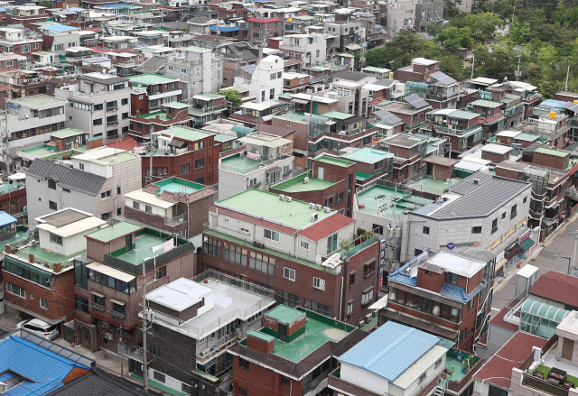 서울의 한 주택가 전경. 연합뉴스
