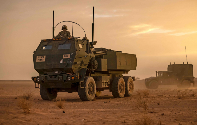 M142 고속기동포병로켓시스템(HIMARS).AFP연합뉴스