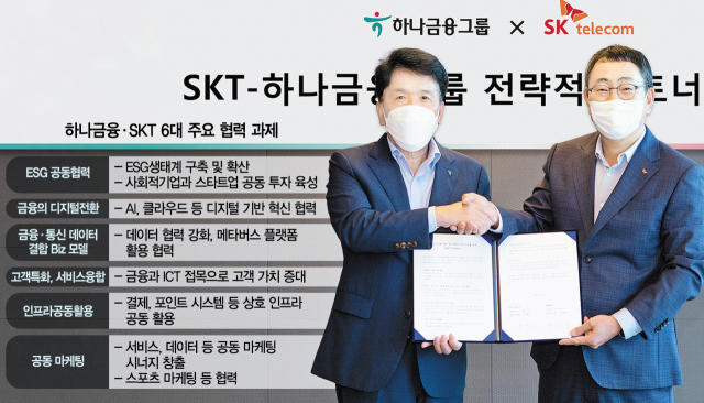 하나금융·SKT '핀테크 혈맹' 구축