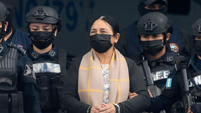 미국 인도되는 온두라스 '코카인의 여왕'. AFP연합뉴스