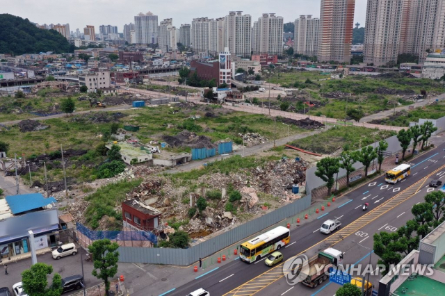 광주 동구 학동4구역 재개발사업지 현장. 연합뉴스