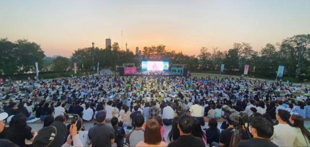 서울 노들섬에서 '문화가 흐르는 예술마당' 행사가 열리고 있다. 사진 제공=서울시