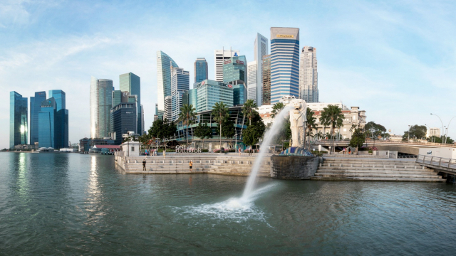 싱가포르 금융중심지 마리나베이 전경.(사진=싱가포르관광청)