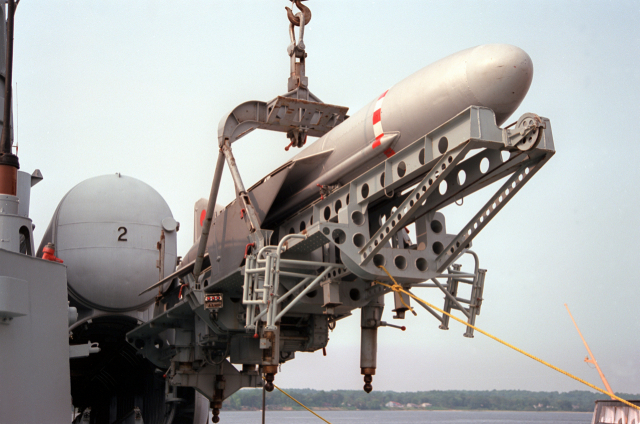 옛소련이 개발한 대함미사일 스틱스가 전투함에 탑재된 모습. 북한도 1960년대 및 1970년대에 걸쳐 스틱스 미사일을 공급 받아 무장했다. 사진출처=위키피디아