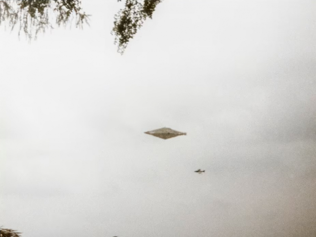 1990년 포착된 UFO로 추정되는 사진이 32년 만에 공개됐다. 데일리메일 홈페이지