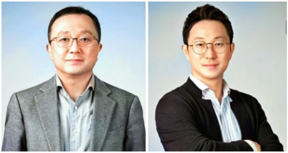 (왼쪽부터)신기천 대표, 김제욱 부사장.