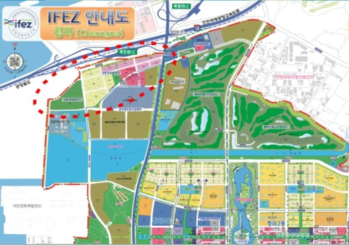 인천 청라국제도시 개발계획도