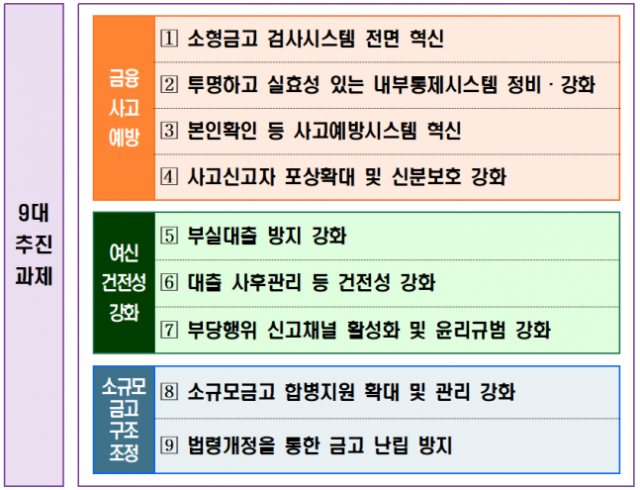 행안부 ‘새마을금고 건전성 강화 종합 대책’ 주요 내용. 자료 제공=행정안전부