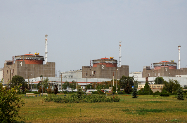 22일(현지 시간) 우크라이나 자포리자 원자력발전소 전경. 로이터연합뉴스