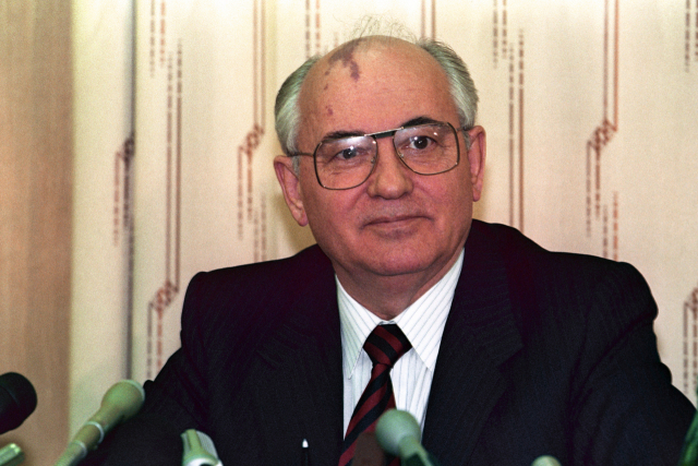 미하일 고르바초프 전 소비에트 연방(소련) 대통령이 30일(현지시간) 사망했다. EPA 연합뉴스