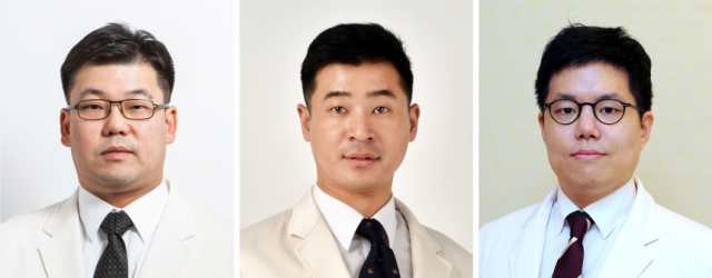 (왼쪽부터) 이종환, 박정찬, 이승화 교수. 사진 제공=삼성서울병원
