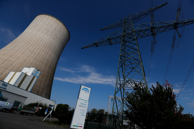 프랑스 에너지 기업 엔지가 벨기에 브뤼셀 인근 드로겐보스에서 운영하는 천연가스 발전소를 촬영한 사진.브뤼셀 EPA=연합뉴스