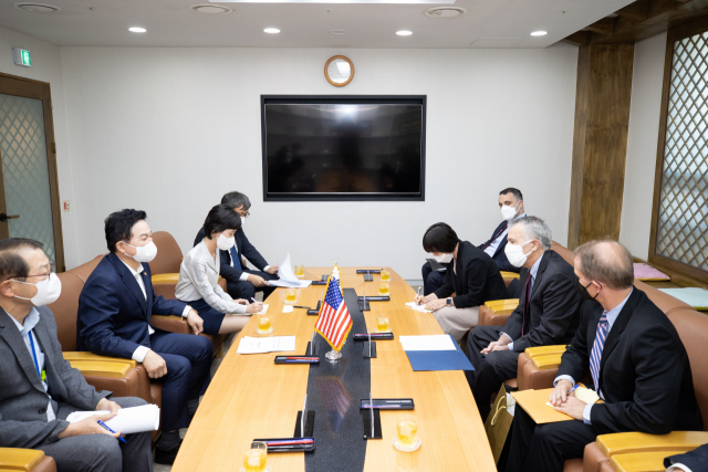 원희룡 장관, 주한 미 대사와 국토교통 인프라 협력 논의