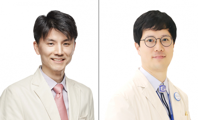 (왼쪽부터) 서울성모병원 장정원, 은평성모병원 양현 교수. 사진 제공=서울성모병원