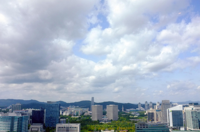 지난 6일 대전 지역에 구름이 껴있다. 연합뉴스