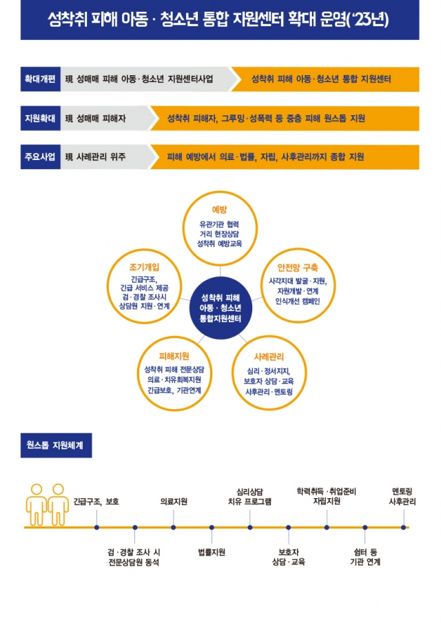 서울시 ‘성착취 피해 아동·청소년 지원 종합대책’ 주요 내용. 자료 제공=서울시