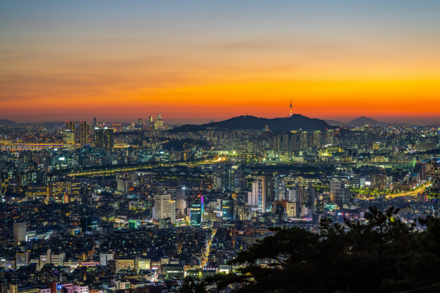 아차산에서 바라본 서울 야경. 사진 제공=서울관광재단