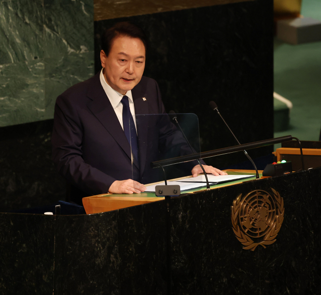 尹대통령 “인권 유린·核이 세계 자유와 평화 위협”