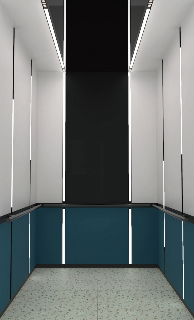 모듈형 엘리베이터 조명 엘-키트 설치 모습. 사진제공=현대엘리베이터
