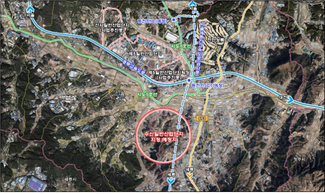 수신일반산업단지 예정지. 사진제공=천안시